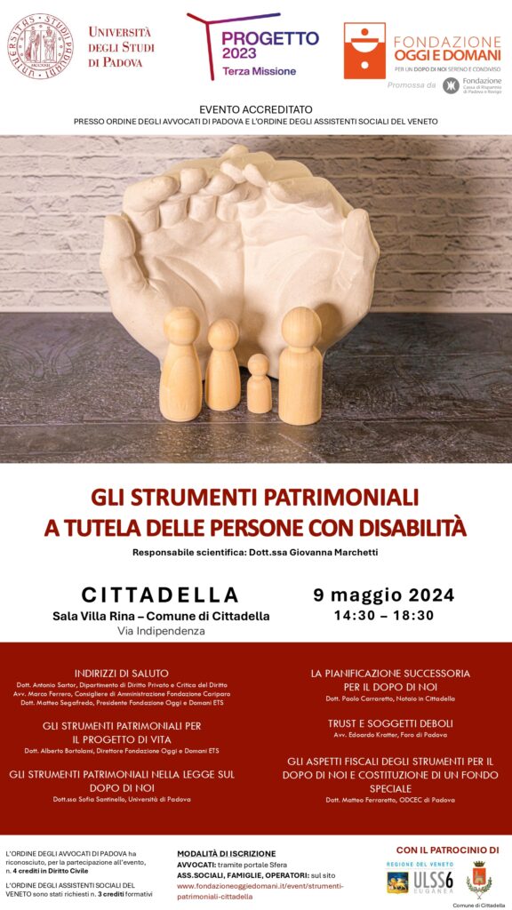 Locandina Cittadella strumenti patrimoniali disabilità png