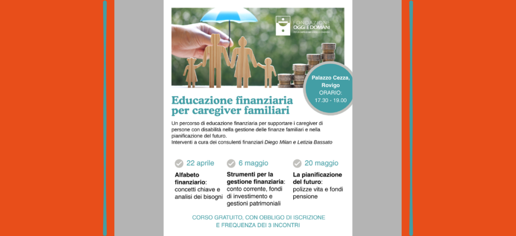 Locandina del corso di Educazione finanziaria di Rovigo, in partenza il 22 aprile